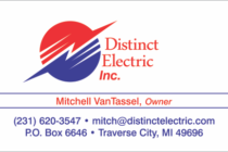 Distinct Electric business card